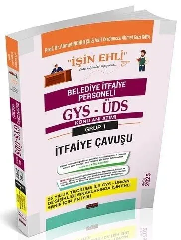 Savaş Yayınları 2025 GYS-ÜDS Belediye İtfaiye Personeli 1. Grup İtfaiye Çavuşu Konu Anlatımı