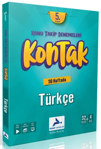 Paraf Yayınları 5. Sınıf Türkçe Kontak Konu Takip Denemeleri