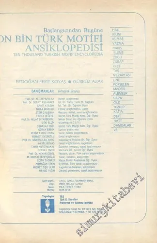 Başlangıcından Bugüne On Bin Türk Motifi Ansiklopedisi 1 = Ten Thousand Turkish Motif Encyclopedia 1 -