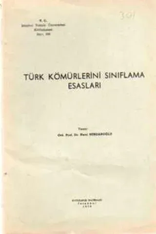 Türk Kömürlerini Sınıflama Esasları