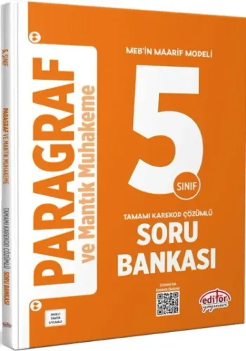 EDİTÖR 5. SINIF PARAGRAF VE MANTIK MUHAKEME SORU BANKASI