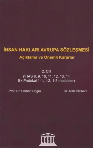 İnsan Hakları Avrupa Sözleşmesi ( Cilt 2 )