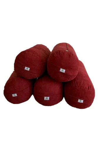 Bolster - Silindir Yoga Minderi - Bordo 5'li