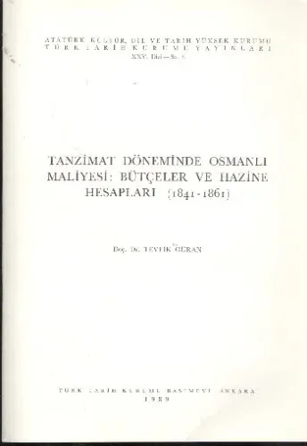 Tanzimat Döneminde Osmanlı Maliyesi