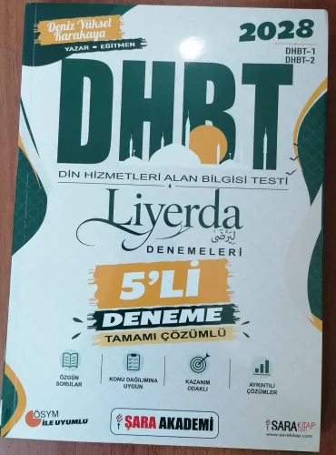 Şara Akademi DHBT Liyerda 5 Deneme Çözümlü