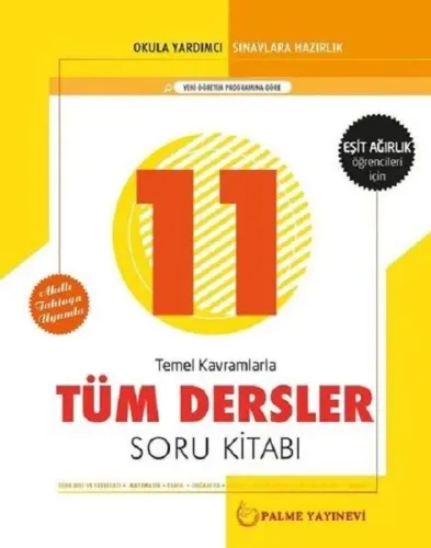 SÜPER FİYAT Palme Yayınları 11. Sınıf Eşit Ağırlık Tüm Dersler Soru Bankası