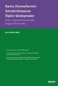 Kamu Hizmetlerinin Gördürülmesine İlişkin Sözleşmeler