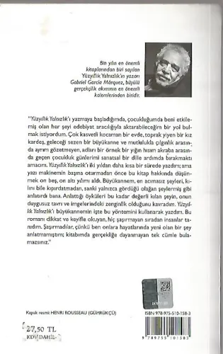 Yüzyıllık Yalnızlık Gabriel Garcia Marouez Can Yayınları %50 indirimli
