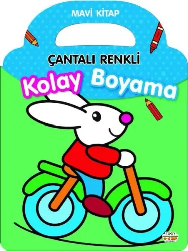 Çantalı Renkli Kolay Boyama - Mavi kitap