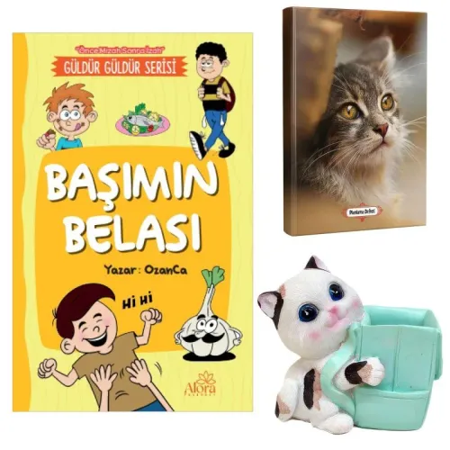 Başımın Belası - Mini Kedi Planlama Defteri ve Sevimli Kedi Kalemlik -