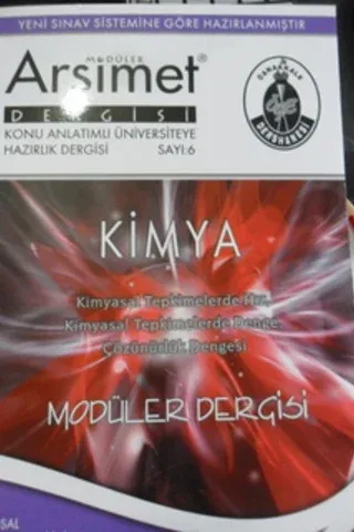 Kimya Modüler Dergisi Sayı: 6