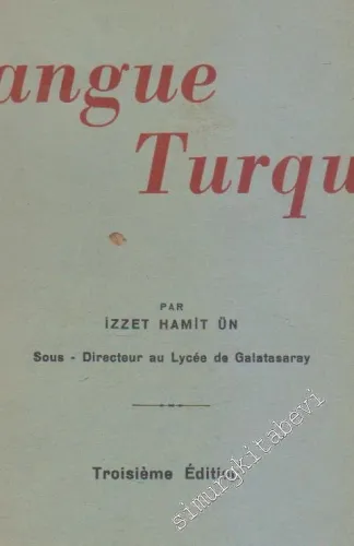 Pour l'Etude de la Langue Turque - Méthode Directe et Combinée -