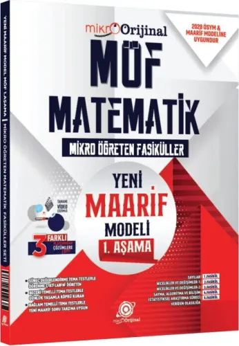 Mikro Orijinal TYT Matematik MÖF Maarif Model 1. Aşama