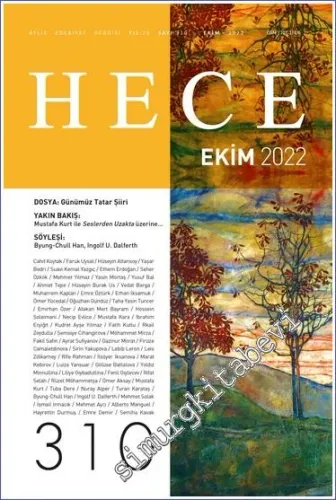 Hece Dergisi - Günümüz Tatar Şiiri - Sayı: 310      Ekim 2022