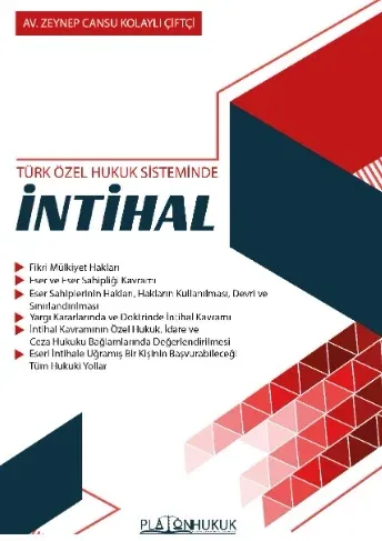 Türk Özel Hukuk Sisteminde İntihal