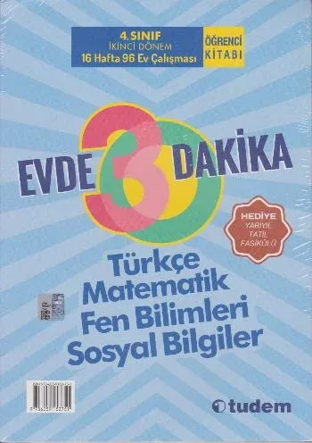Tudem 4. Sınıf Evde 30 Dakika- 2.Dönem