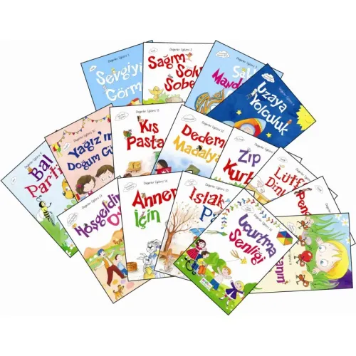 Değerler Eğitimi Hikaye Seti 16 Kitap