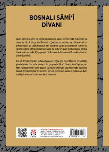 Bosnalı Sâmi‘î Divanı Mustafa Sefa Çakır Bosnalı Sâmi‘î Divanı Mustafa Sefa Çakır
