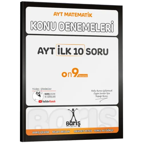 Barış Yayınları AYT İlk 10 Soru Konu Denemeleri