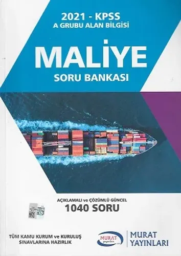 KPSS A Grubu Maliye Soru Bankası 2021 Alan Bilgisi Murat Yayınları