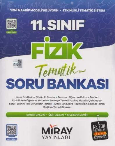 Miray Yayınları 11. Sınıf Fizik Maarif Model Tematik Soru Bankası