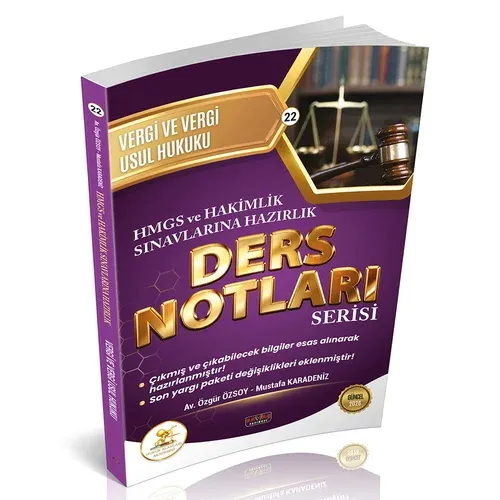 HUKAL HMGS Hakimlik  Vergi ve Vergi Usul Hukuku Ders Notları