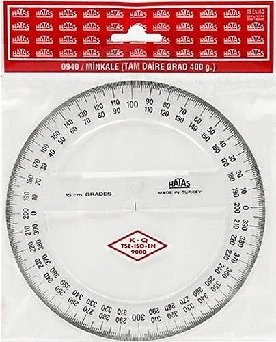 HATAS PLASTİK MİNKALE   ( TAM  DAİRE - GRAD  )           15 cm.