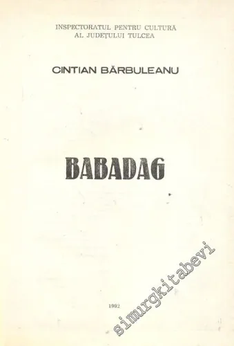 Monografia Oraşuluı Babadag (RUMENCE) İmzalı -