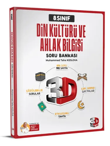 3D YAYINLARI 8.SINIF (LGS) DİN KÜLTÜRÜ SORU BANKASI