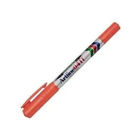 Artline 041T Twin Marker İki Uçlu Permanent Markör Uçlar:0,4-1,0mm Kırmızı