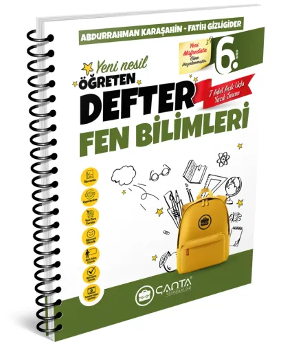 Çanta - 6.Sınıf Defter Öğreten Fen Bilimleri