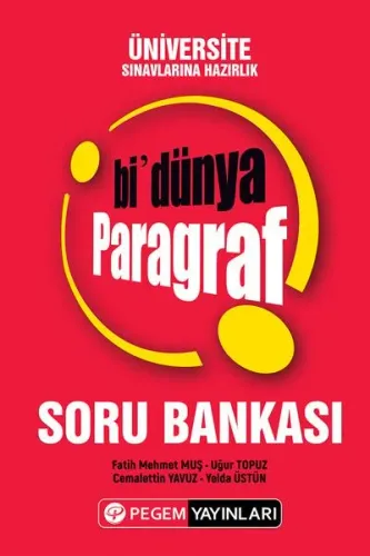 Üniversite Sınavlarına Hazırlık Bi'Dünya Paragraf Soru Bankası
