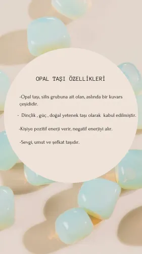 Opal Taşı Jade Roller Yüz Masaj Aparatı -Kutulu