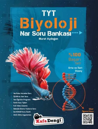 TYT Biyoloji Nar Soru Bankası | %100 Başarı Seti | Orta ve İleri Seviy TYT Biyoloji Nar Soru Bankası | %100 Başarı Seti | Orta ve İleri Seviy