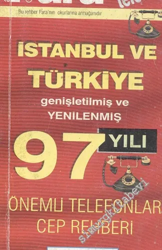 İstanbul ve Türkiye Önemli Telefonlar Cep Rehberi: 1997 Yılı -