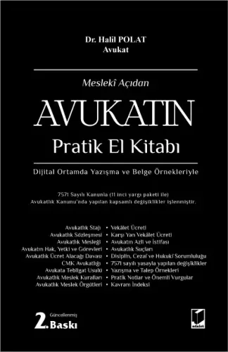Mesleki Açıdan Avukatın Pratik El Kitabı Halil Polat