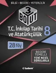 TUDEM 8. SINIF TC.İNKILAP TARİHİ 3 BOYUT
