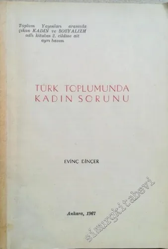 AYRIBASIM Türk Toplumunda Kadın Sorunu -        1967