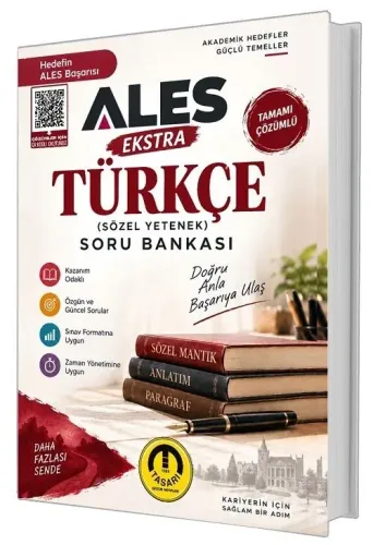 Tasarı Yayınları ALES Türkçe Sözel Yetenek EKSTRA Soru Bankası Çözümlü