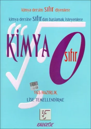 Karekök Yayınları TYT AYT Ön Hazırlık Kimya Sıfır Karekök