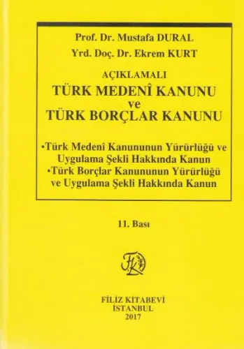 Türk Medeni Kanunu ve Türk Borçlar Kanunu