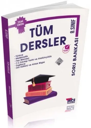 Açı Yayınları 8. Sınıf Tüm Dersler Soru Bankası