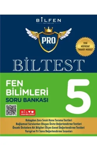 BİLFEN 5.Sınıf PRO BİLTEST FEN BİLİMLERİ SORU BANKASI