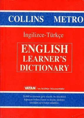 İngilizce - Türkçe English Learner's Dictionary Collins Metro