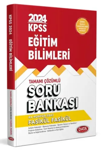 KPSS Eğitim Bilimleri Tek Kitap Tamamı Çözümlü Soru Bankası