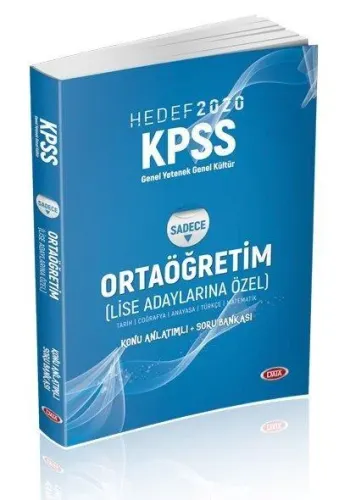 Data KPSS G.K G.Y Ortaöğretim Lise Adaylarına Özel-Konu Anlatımlı Soru