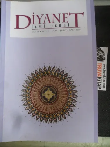 Diyanet İlmi Dergi 2000 / 1