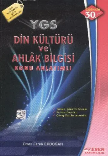Esen YKS Din Kültürü ve Ahlak Bilgisi Konu Anlatımlı 1. Oturum