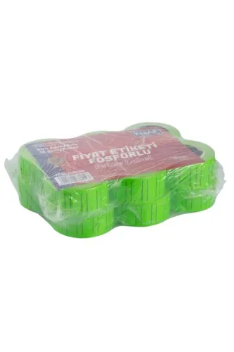 KRAF MOTEX ETİKET 12x21 MM FOSFORLU YEŞİL 12 Lİ