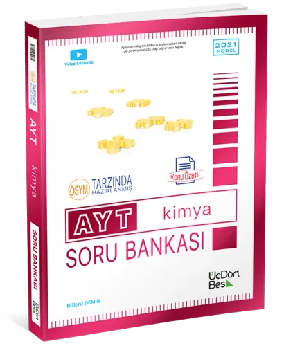 KELEPİR ÜçDörtBeş Yayınları 2021 AYT Kimya Soru Bankası